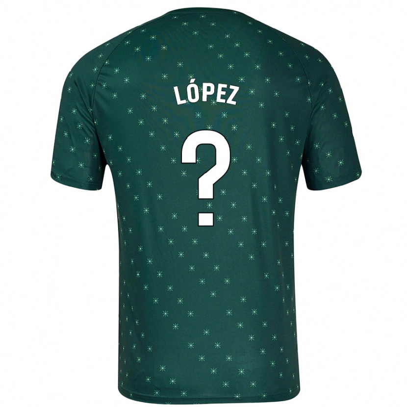 Danxen Bambino Maglia Jesús López #0 Verde Scuro Kit Gara Away 2024/25 Maglietta