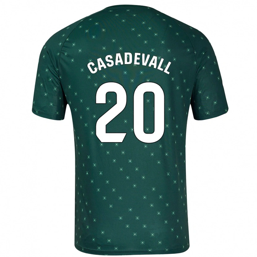 Danxen Bambino Maglia Marçal Casadevall #20 Verde Scuro Kit Gara Away 2024/25 Maglietta