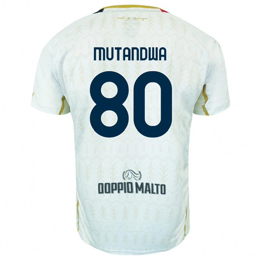 Danxen Bambino Maglia Kingstone Mutandwa #80 Bianco Kit Gara Away 2024/25 Maglietta