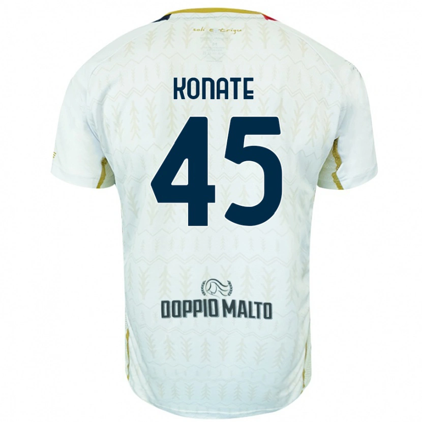 Danxen Bambino Maglia Ismael Konate #45 Bianco Kit Gara Away 2024/25 Maglietta