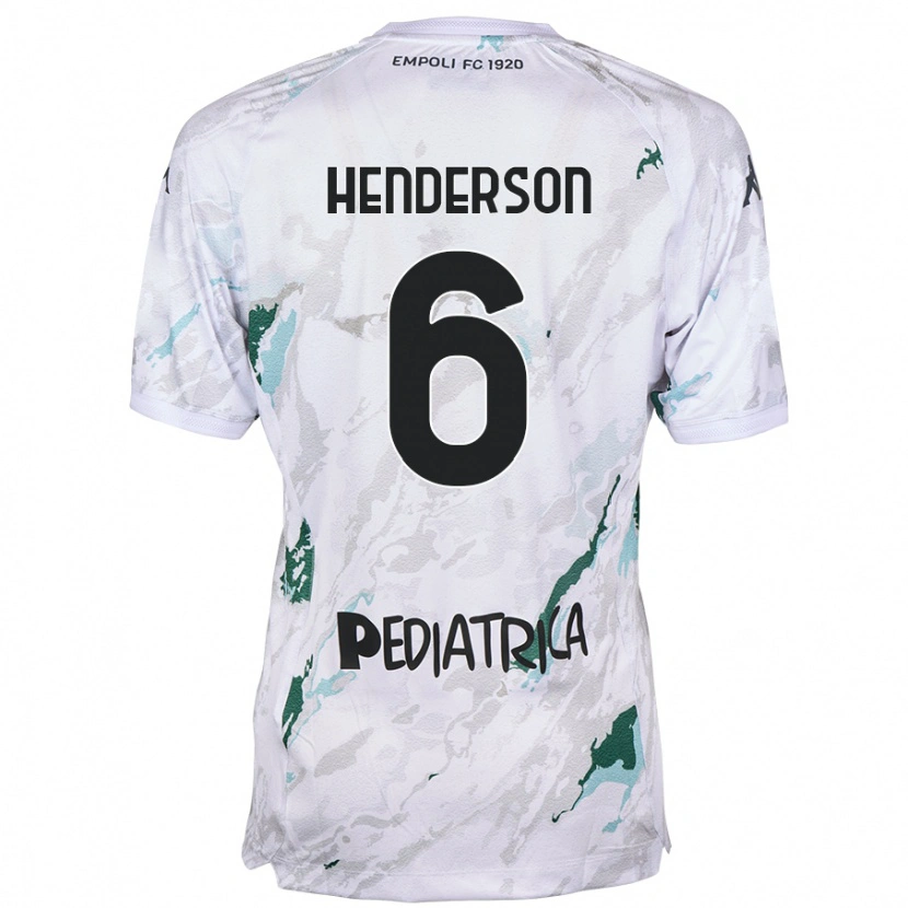 Danxen Bambino Maglia Liam Henderson #6 Grigio Kit Gara Away 2024/25 Maglietta
