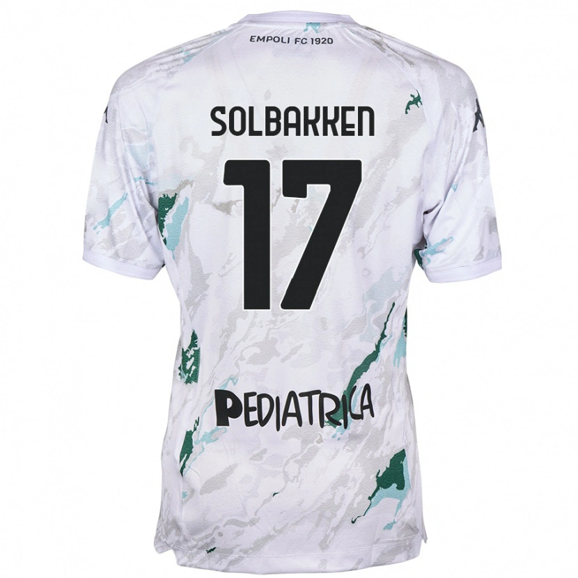 Danxen Bambino Maglia Ola Solbakken #17 Grigio Kit Gara Away 2024/25 Maglietta