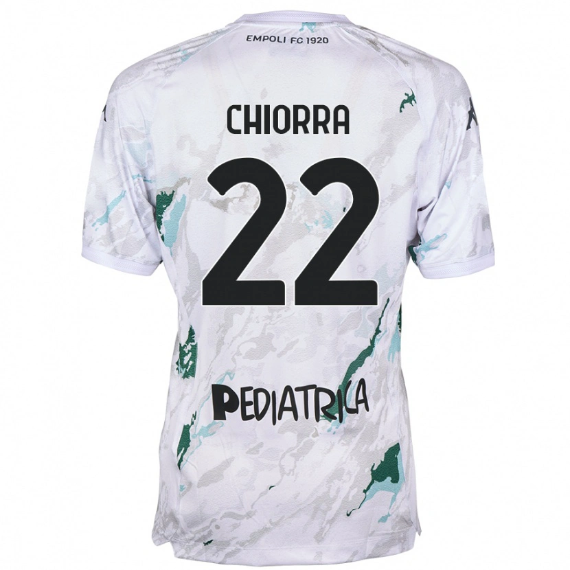 Danxen Bambino Maglia Niccolò Chiorra #22 Grigio Kit Gara Away 2024/25 Maglietta