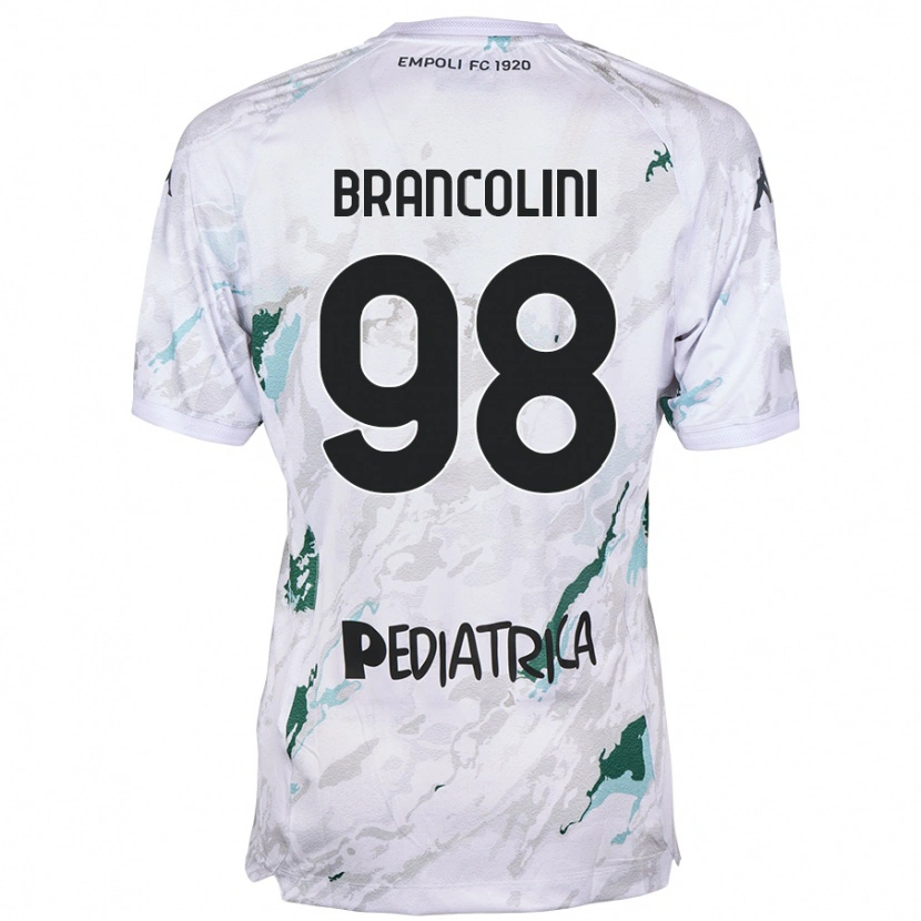 Danxen Bambino Maglia Federico Brancolini #98 Grigio Kit Gara Away 2024/25 Maglietta