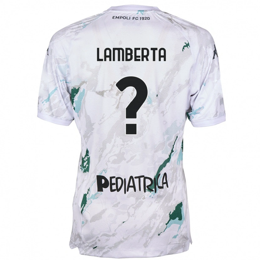 Danxen Bambino Maglia Cristian Lamberta #0 Grigio Kit Gara Away 2024/25 Maglietta