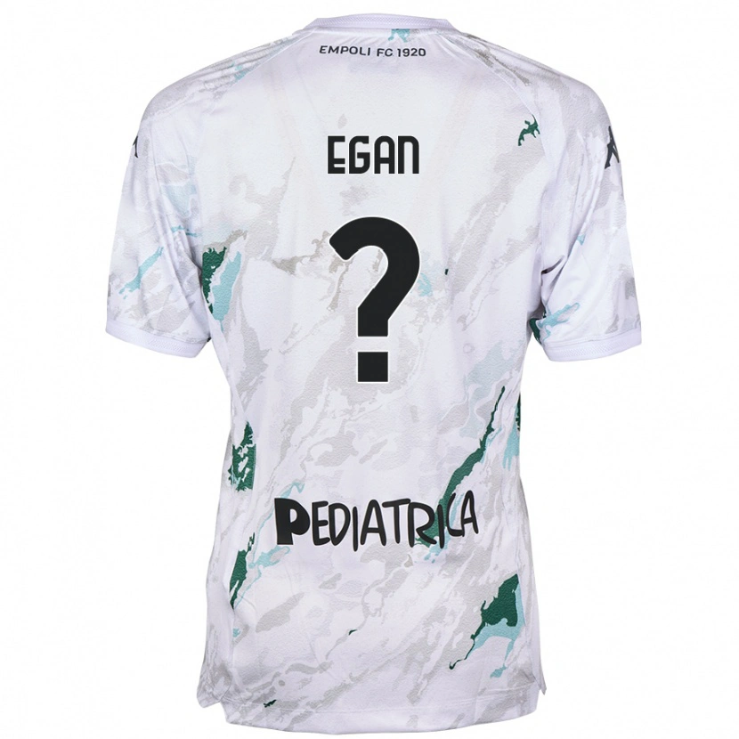 Danxen Bambino Maglia Matteo Egan #0 Grigio Kit Gara Away 2024/25 Maglietta