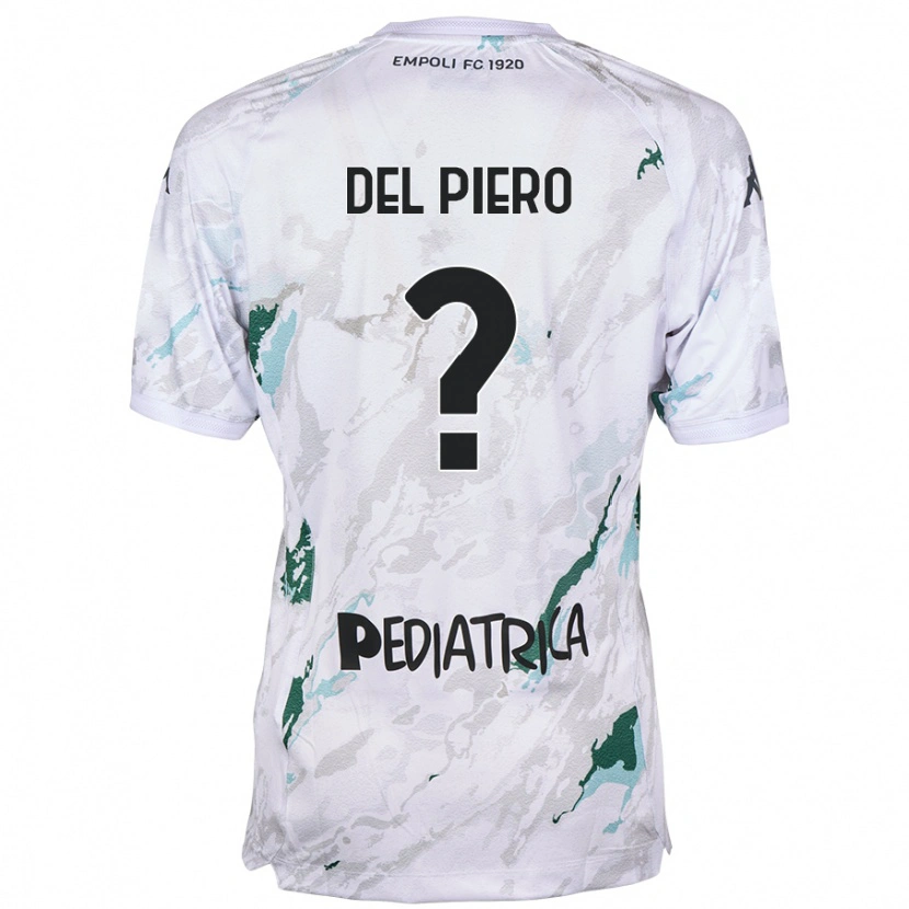 Danxen Bambino Maglia Tobias Del Piero #0 Grigio Kit Gara Away 2024/25 Maglietta