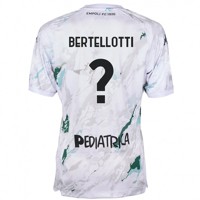 Danxen Bambino Maglia Giacomo Bertellotti #0 Grigio Kit Gara Away 2024/25 Maglietta