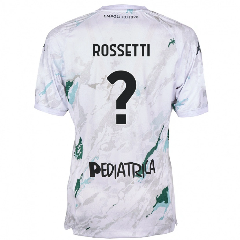 Danxen Bambino Maglia Maurizio Rossetti #0 Grigio Kit Gara Away 2024/25 Maglietta
