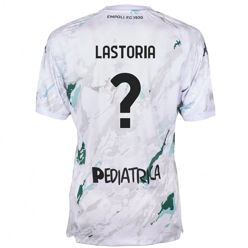 Danxen Bambino Maglia Tommaso Lastoria #0 Grigio Kit Gara Away 2024/25 Maglietta