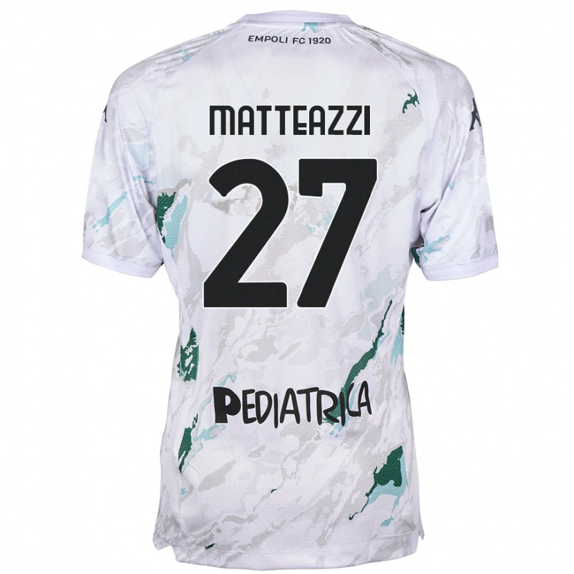 Danxen Bambino Maglia Ernesto Matteazzi #27 Grigio Kit Gara Away 2024/25 Maglietta