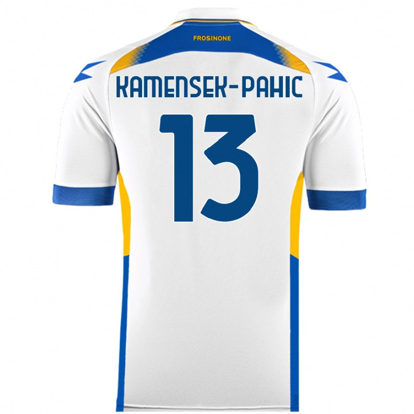 Danxen Bambino Maglia Matjaz Kamensek-Pahic #13 Bianco Kit Gara Away 2024/25 Maglietta