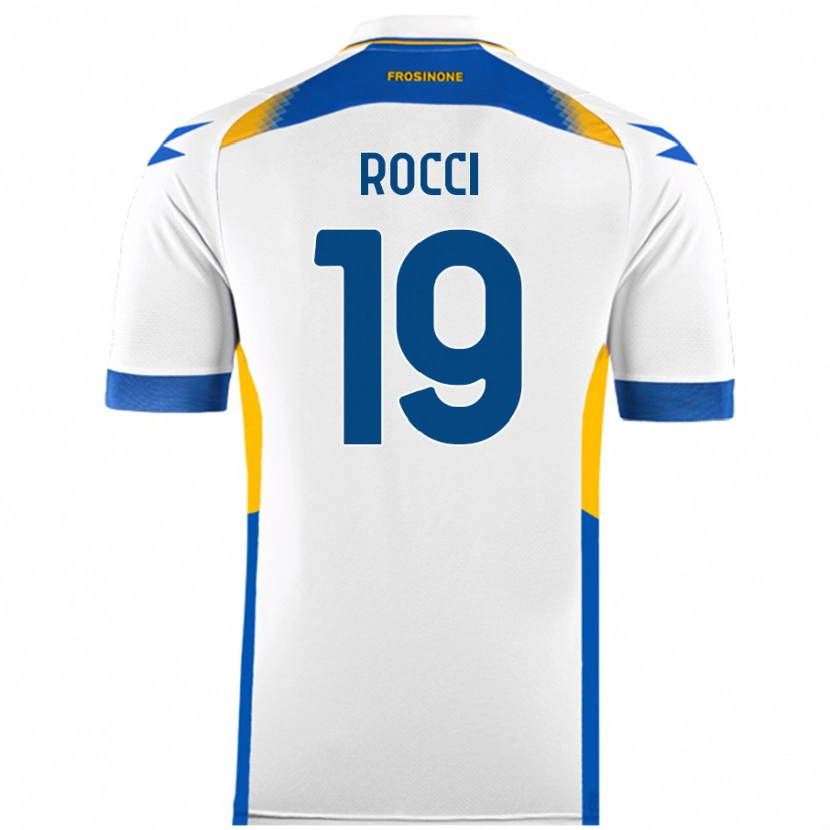 Danxen Bambino Maglia Valerio Rocci #19 Bianco Kit Gara Away 2024/25 Maglietta