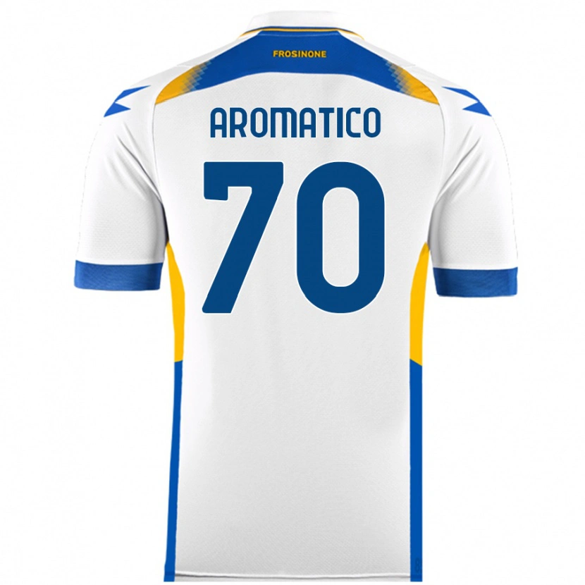 Danxen Bambino Maglia Raul Aromatico #70 Bianco Kit Gara Away 2024/25 Maglietta