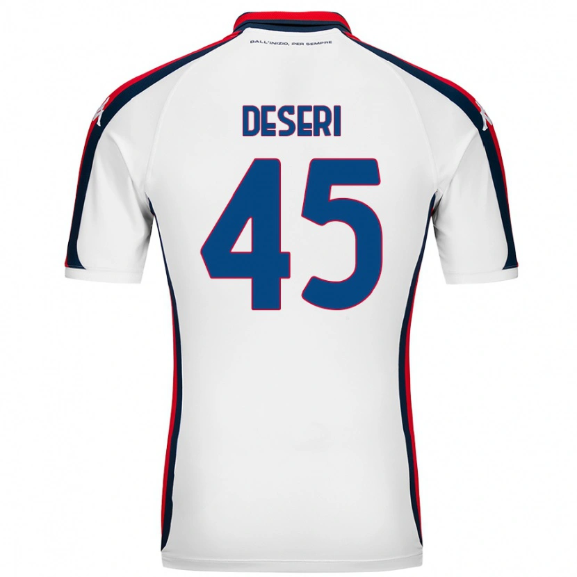 Danxen Bambino Maglia Gracien Deseri #45 Bianco Kit Gara Away 2024/25 Maglietta