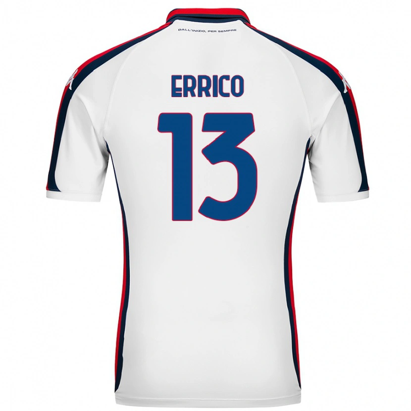Danxen Bambino Maglia Emma Errico #13 Bianco Kit Gara Away 2024/25 Maglietta