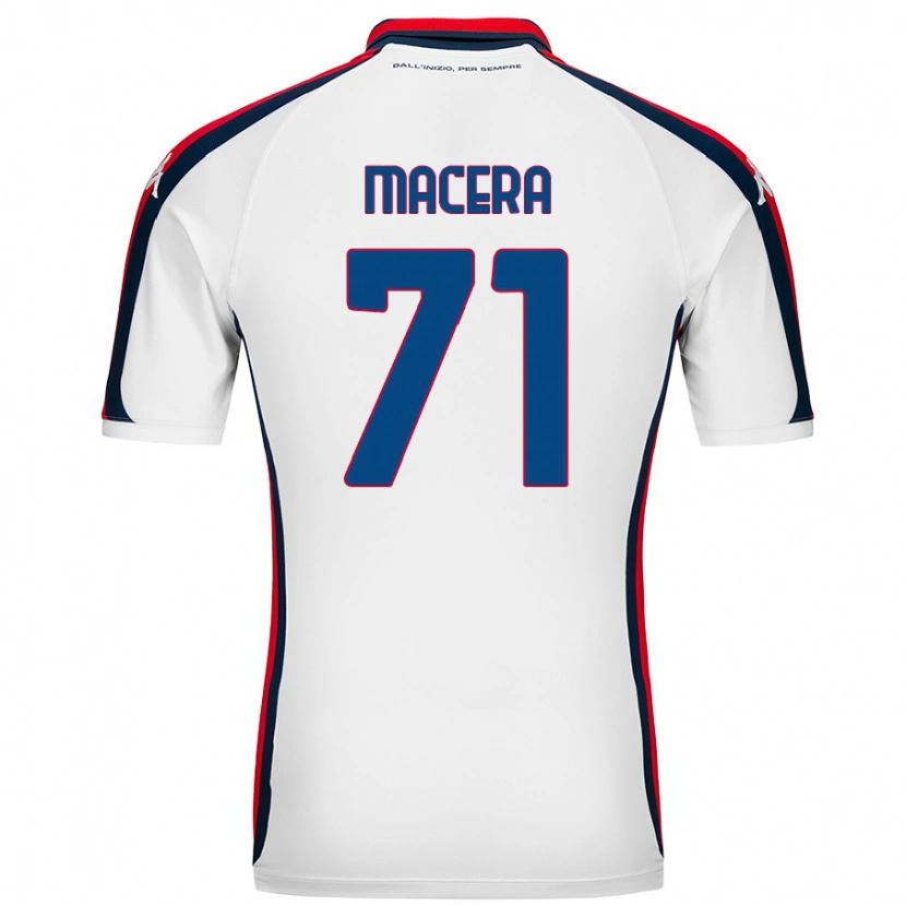 Danxen Bambino Maglia Matilde Macera #71 Bianco Kit Gara Away 2024/25 Maglietta