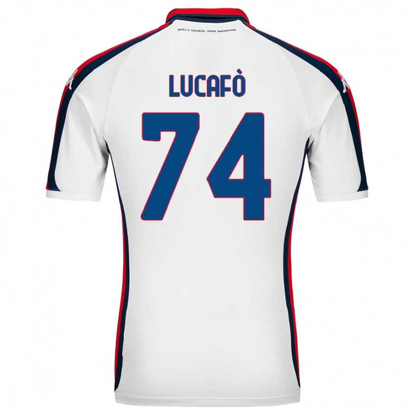 Danxen Bambino Maglia Sara Lucafò #74 Bianco Kit Gara Away 2024/25 Maglietta