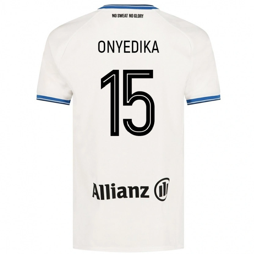 Danxen Bambino Maglia Raphael Onyedika #15 Bianco Kit Gara Away 2024/25 Maglietta