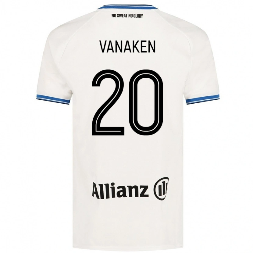 Danxen Bambino Maglia Hans Vanaken #20 Bianco Kit Gara Away 2024/25 Maglietta