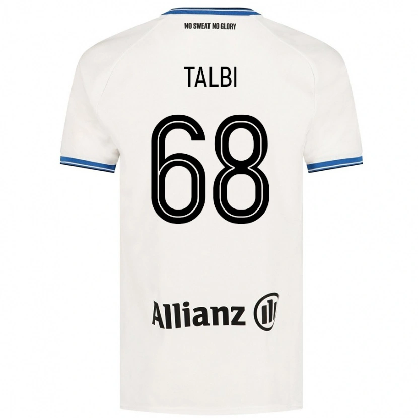 Danxen Bambino Maglia Chemsdine Talbi #68 Bianco Kit Gara Away 2024/25 Maglietta