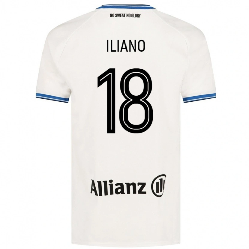 Danxen Bambino Maglia Isabelle Iliano #18 Bianco Kit Gara Away 2024/25 Maglietta
