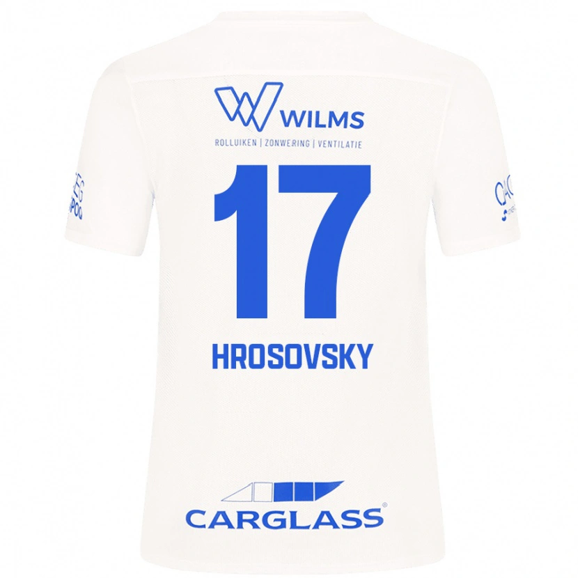 Danxen Bambino Maglia Patrik Hrosovsky #17 Bianco Kit Gara Away 2024/25 Maglietta