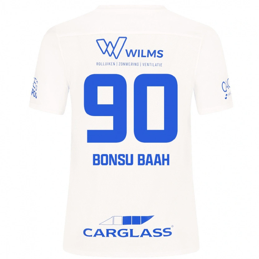 Danxen Bambino Maglia Christopher Bonsu Baah #90 Bianco Kit Gara Away 2024/25 Maglietta