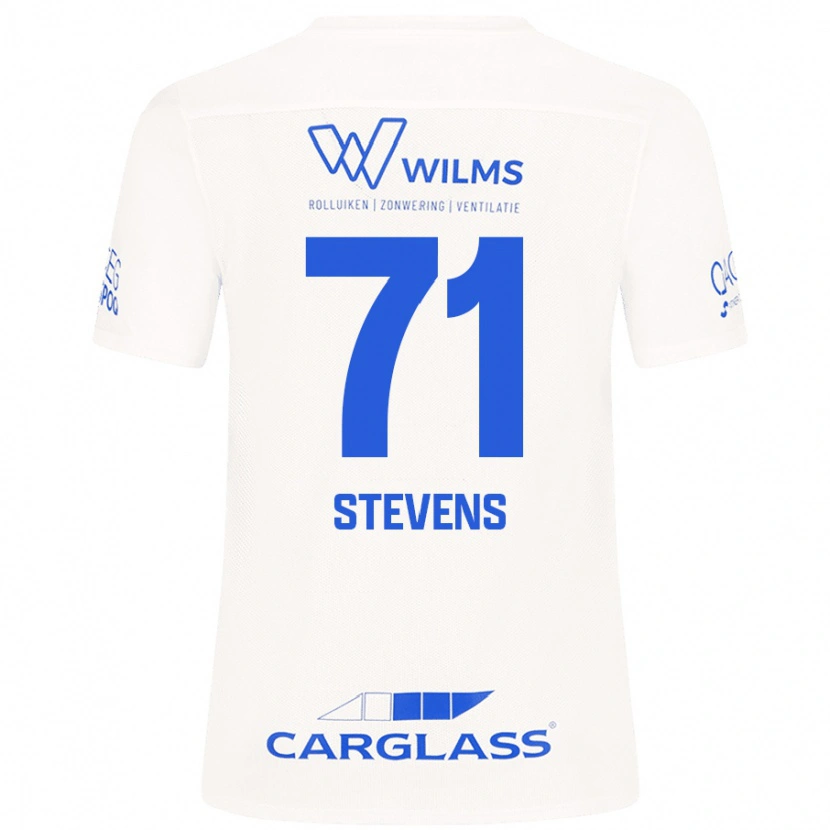 Danxen Bambino Maglia Brent Stevens #71 Bianco Kit Gara Away 2024/25 Maglietta