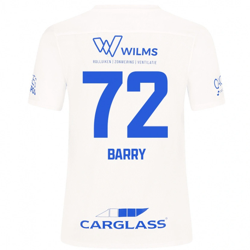 Danxen Bambino Maglia Alpha Barry #72 Bianco Kit Gara Away 2024/25 Maglietta