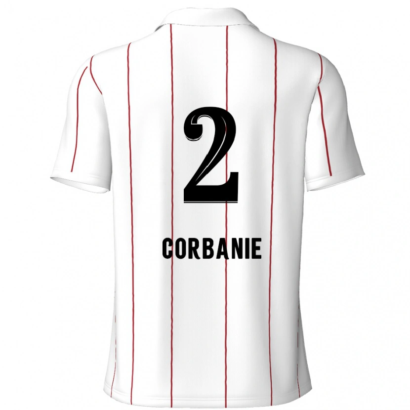 Danxen Bambino Maglia Kobe Corbanie #2 Bianco Nero Kit Gara Away 2024/25 Maglietta