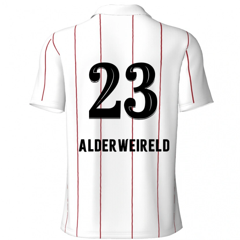 Danxen Bambino Maglia Toby Alderweireld #23 Bianco Nero Kit Gara Away 2024/25 Maglietta