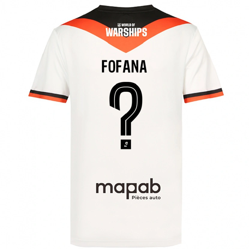 Danxen Bambino Maglia Bahliseny Fofana #0 Bianco Kit Gara Away 2024/25 Maglietta