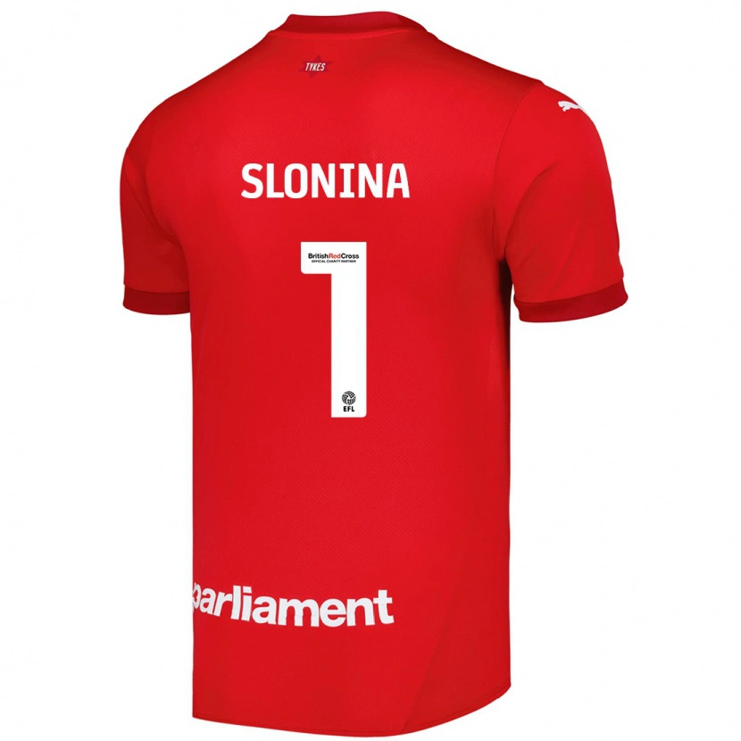 Danxen Uomo Maglia Gabriel Slonina #1 Rosso Kit Gara Home 2024/25 Maglietta
