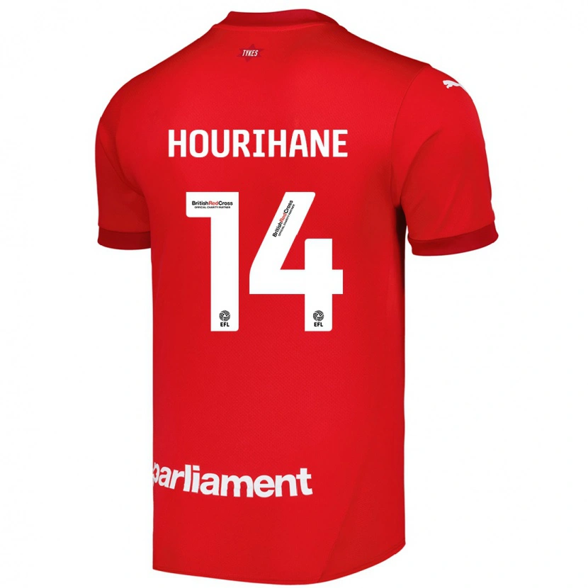 Danxen Uomo Maglia Conor Hourihane #14 Rosso Kit Gara Home 2024/25 Maglietta