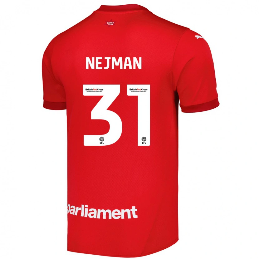 Danxen Uomo Maglia Harrison Nejman #31 Rosso Kit Gara Home 2024/25 Maglietta