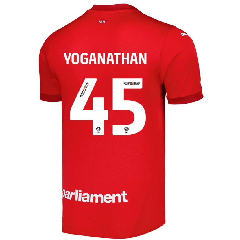 Danxen Uomo Maglia Vimal Yoganathan #45 Rosso Kit Gara Home 2024/25 Maglietta