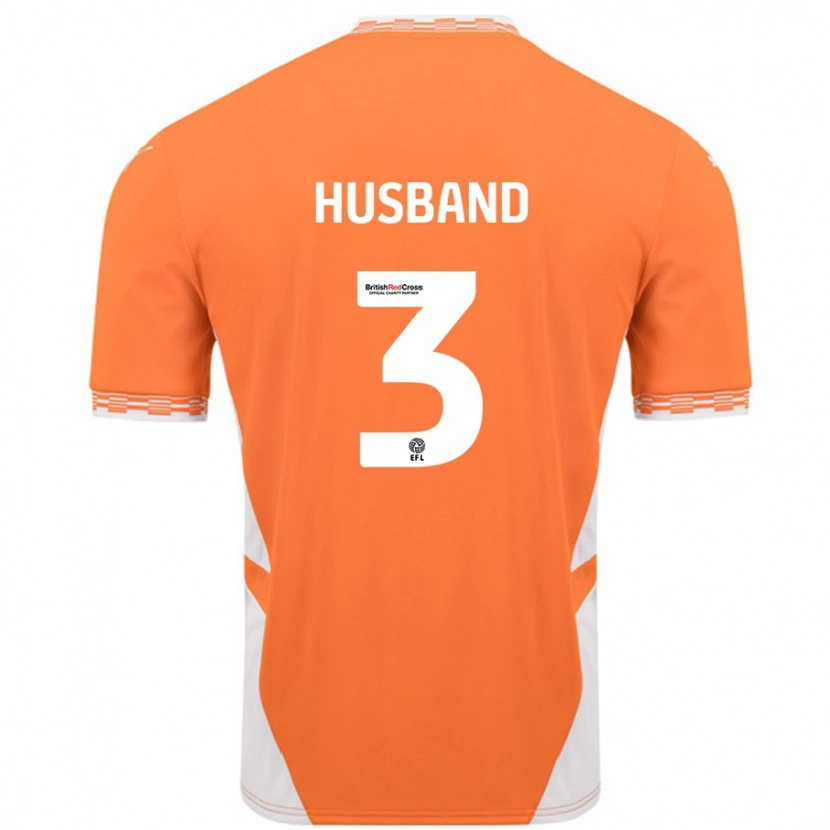 Danxen Uomo Maglia James Husband #3 Arancione Bianco Kit Gara Home 2024/25 Maglietta