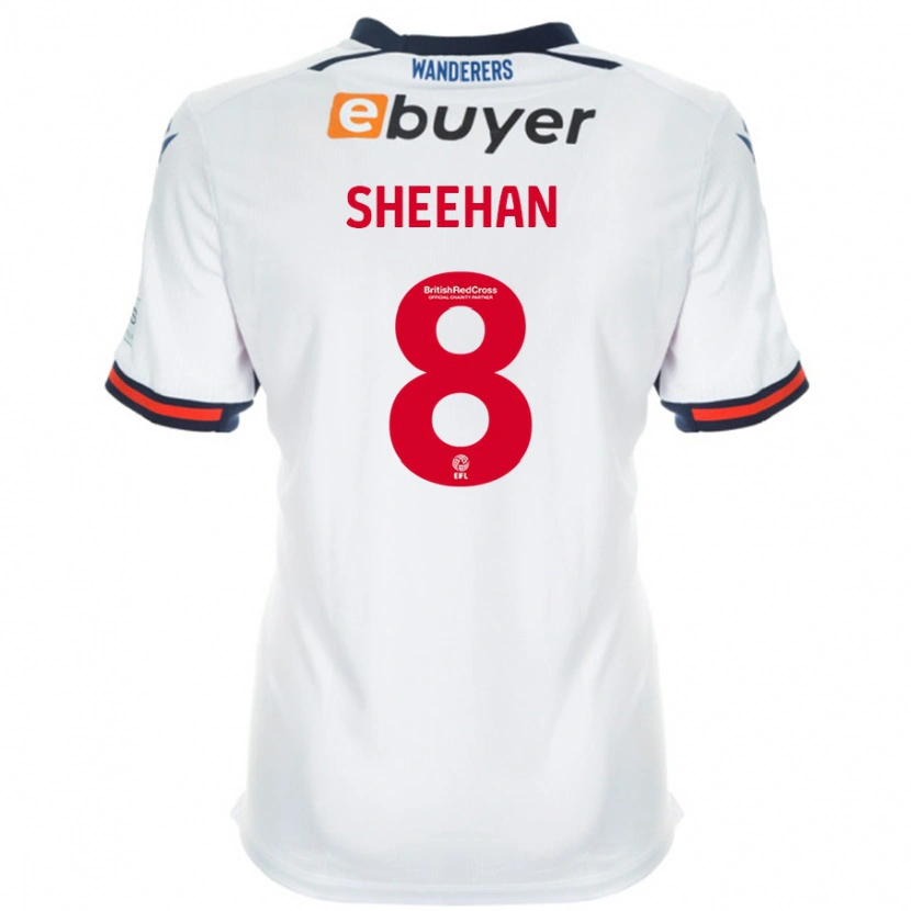 Danxen Uomo Maglia Josh Sheehan #8 Bianco Kit Gara Home 2024/25 Maglietta