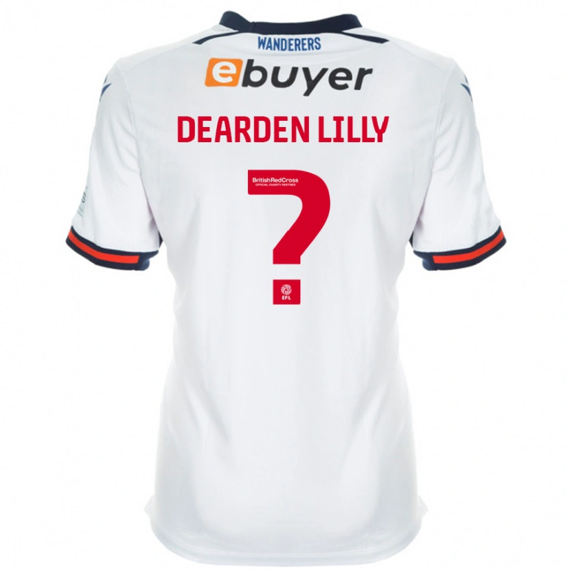 Danxen Uomo Maglia Jessica Dearden-Lilly #0 Bianco Kit Gara Home 2024/25 Maglietta