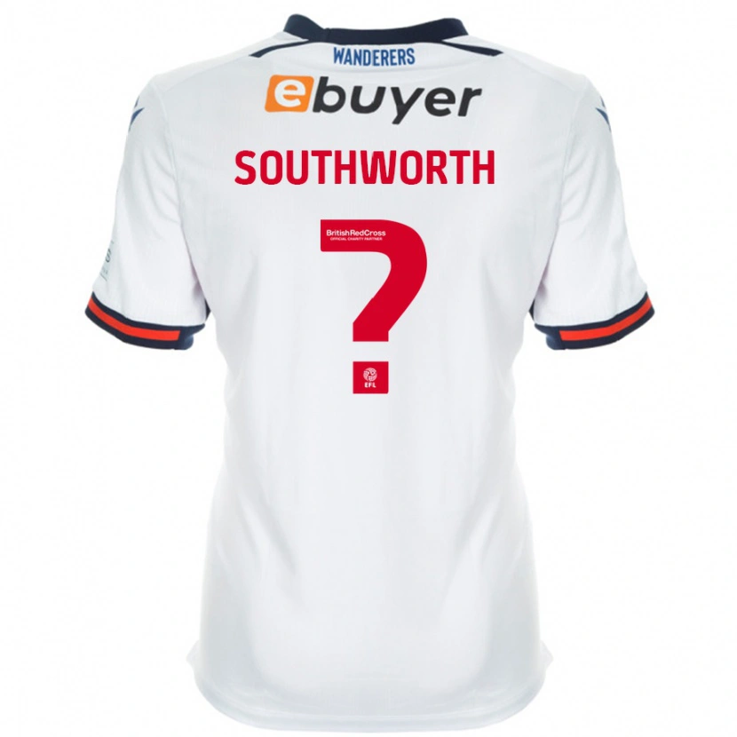 Danxen Uomo Maglia Ellie Southworth #0 Bianco Kit Gara Home 2024/25 Maglietta