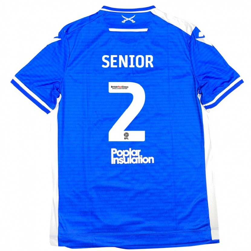 Danxen Uomo Maglia Joel Senior #2 Blu Bianco Kit Gara Home 2024/25 Maglietta
