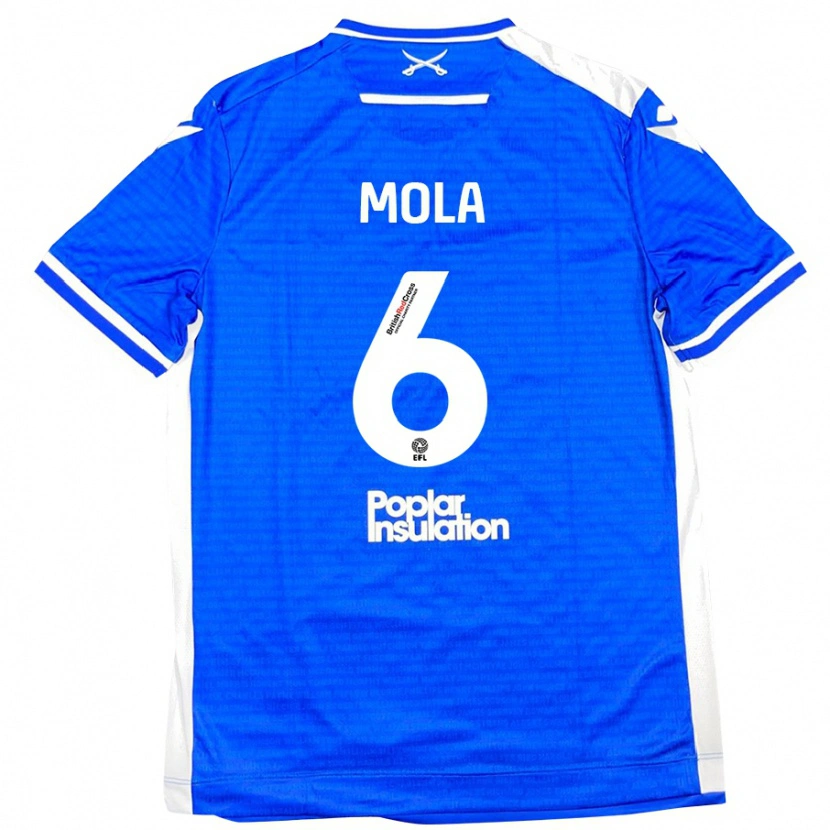 Danxen Uomo Maglia Clinton Mola #6 Blu Bianco Kit Gara Home 2024/25 Maglietta