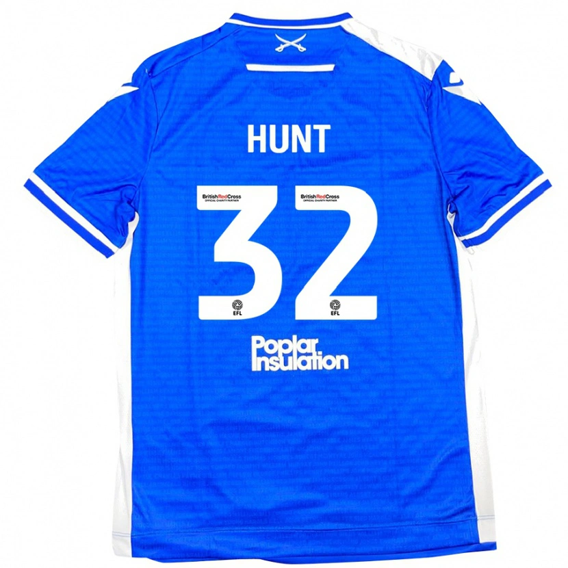 Danxen Uomo Maglia Jack Hunt #32 Blu Bianco Kit Gara Home 2024/25 Maglietta