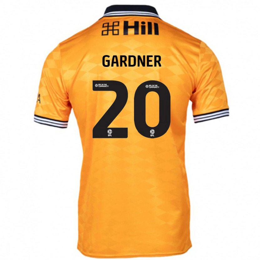Danxen Uomo Maglia Gary Gardner #20 Arancione Kit Gara Home 2024/25 Maglietta