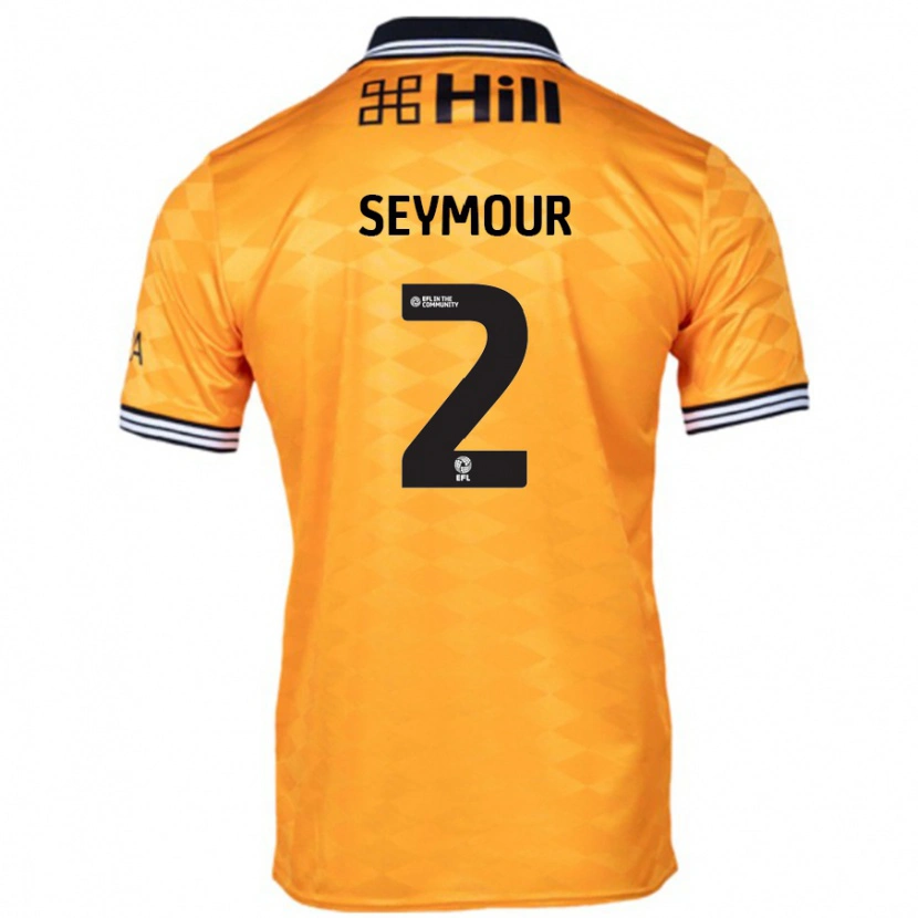 Danxen Uomo Maglia Mayzee Seymour #2 Arancione Kit Gara Home 2024/25 Maglietta