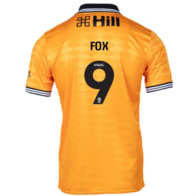 Danxen Uomo Maglia Ruth Fox #9 Arancione Kit Gara Home 2024/25 Maglietta