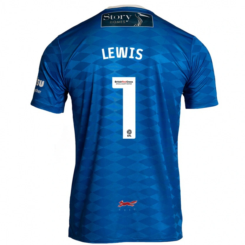 Danxen Uomo Maglia Harry Lewis #1 Blu Kit Gara Home 2024/25 Maglietta
