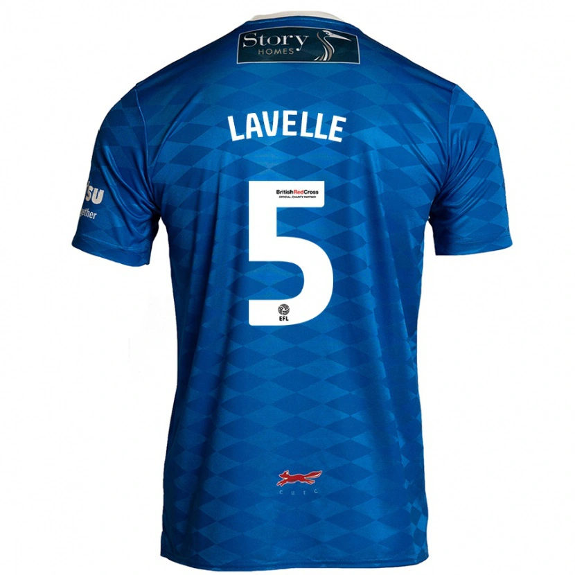 Danxen Uomo Maglia Sam Lavelle #5 Blu Kit Gara Home 2024/25 Maglietta