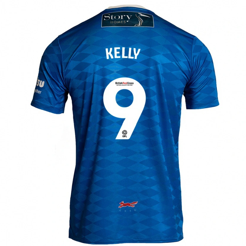 Danxen Uomo Maglia Georgie Kelly #9 Blu Kit Gara Home 2024/25 Maglietta